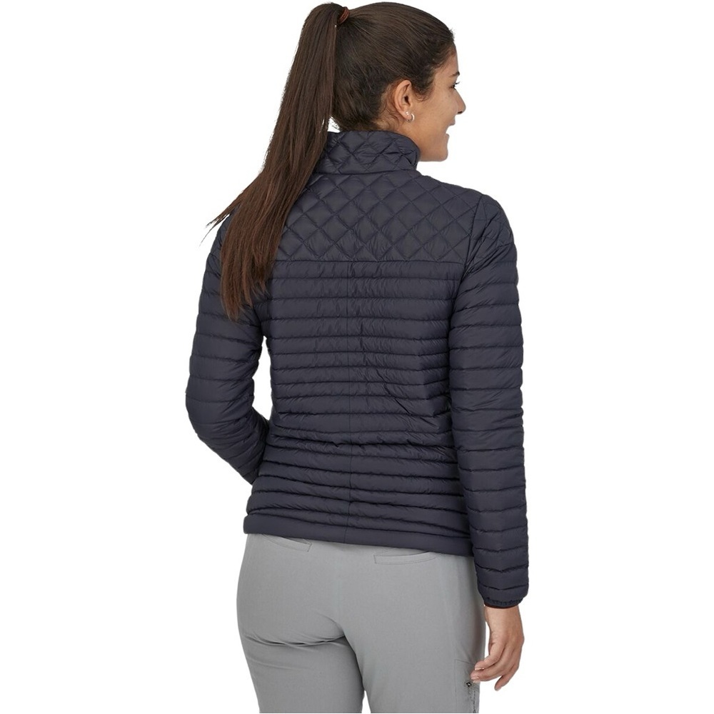 Patagonia Women's AlpLight Down Jacket Smolder Blue Slim Fit Zipper Size L - Picture 8 of 14